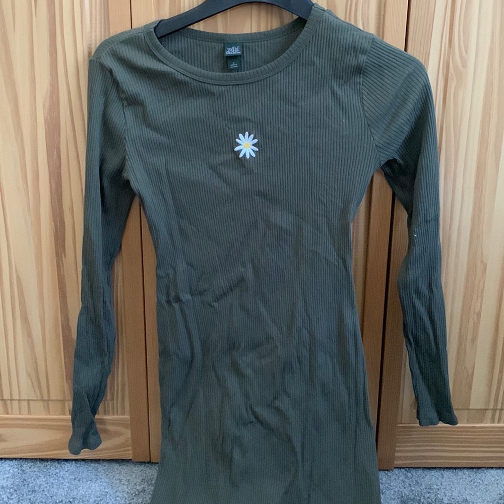 Wild fable army green bodycon dress